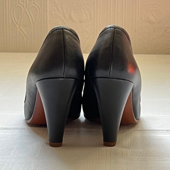 Early 2000 Chie Mihara heels black leather with cutout detail size 9 - Picture 2 of 5